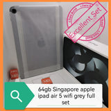 64gb Singapore apple ipad air 5 wifi grey full set