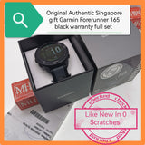 Original Authentic Singapore official Garmin Forerunner 165 black warranty full set