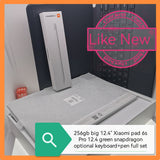 256gb Big 12.4" Xiaomi pad 6s pro 12.4 green snapdragon optional keyboard+pen full set