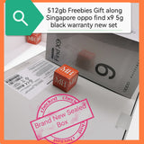 Freebies gift box+512gb Singapore oppo find x9 5g titanium grey warranty Sealed new set