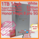 1tb 16gb support google gms honor magic 8 pro 5G snapdragon elite 5 white with freebies full set