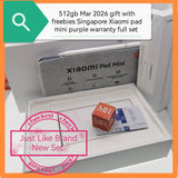 512gb 2026 Mar gift with freebies Singapore Xiaomi pad mini purple warranty full set