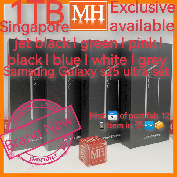 1tb sealed Singapore Samsung Galaxy s25 ultra titanium warranty new set