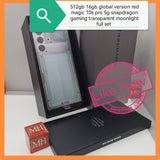 512gb 16gb global version red magic 10s pro 5g snapdragon gaming transparent moonlight full set
