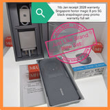 1tb Jan receipt new Singapore honor magic 8 pro 5G black snapdragon pwp promo warranty full set