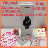 Original Authentic Singapore Samsung Galaxy watch 8 40mm grey warranty full set