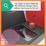 1TB 20gb Ultimate Design Huawei Mate 80 RS Black Harmony OS full set