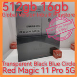 512gb 16gb global version red magic 11 pro 5g snapdragon gaming black pwp promo new set