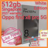 512gb 2027 warranty Singapore oppo find x8 pro 5G white warranty full set
