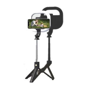 T10L Selfie Stick Tripod with Ring Light