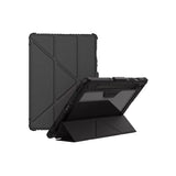 Samsung Galaxy Tab S10 FE - Nillkin Bumper Leather Case Pro Camera Protective Multi Angle Standing Stylus Holder Rugged Case