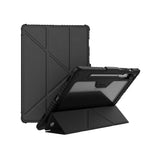 Samsung Galaxy Tab S10+ / Tab S9+ - Nillkin Bumper Leather Case Pro Camera Protective Multi Angle Standing Stylus Holder Rugged Case