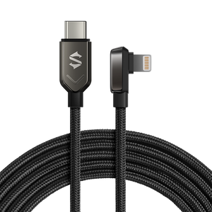 Xiaomi Black Shark 3A Power Delivery (PD) Right-Angle L-Shape Type-C to Lightning USB Nylon Braided Charging Cable 1.8m BL30-C2L