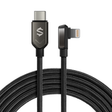 Xiaomi Black Shark 3A Power Delivery (PD) Right-Angle L-Shape Type-C to Lightning USB Nylon Braided Charging Cable 1.8m BL30-C2L