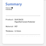 Apple iPad Air (5th Gen) / (4th Gen) 10.9" / iPad Pro 11" (2022) / (2021) / (2020) / (2018) - Dux Ducis PaperFeel PaperLike Screen Protector